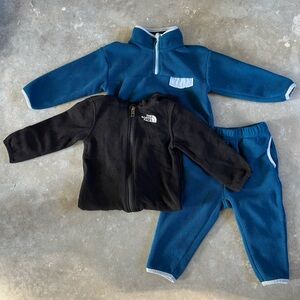 ✨Fleece Bundle✨ TNF Glacier Fleece Overall + Tucker Tate 2 Piece Fleece Set